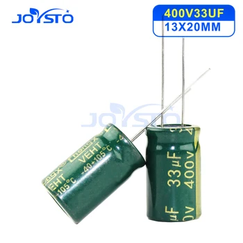 10 шт Алюминиевый электролитический конденсатор 33 мкФ 400 В 13 *20 мм frekuensi tinggi Radial Electrolitic kapasitor