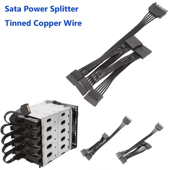 15-Контактный Sata Power Splitter От 1 до 3/4/5/6 Жесткий Диск HDD SSD Кабель Питания Шнур для DIY PC Sever Интерфейс Жесткого Диска Компьютера