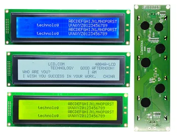 18-контактный Параллельный модуль экрана LCD4004 SPLC780C Контроллер Синей/желто-зеленой подсветки 3.3 V 5V
