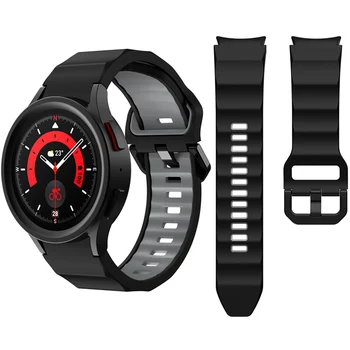 20 мм Силиконовый Ремешок Для SAMSUNG Galaxy Watch4/Watch5 Pro Оригинальный Официальный Дизайн Прочный Спортивный Ремешок ET-SDR91, M/L