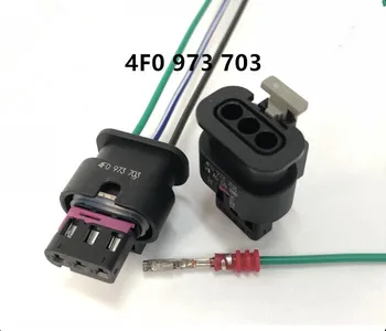 3-контактный разъем 117186441 = 4F0973703 + 25-сантиметровый светодиодный кабель 000979034E для PDC VW AUDI BMW