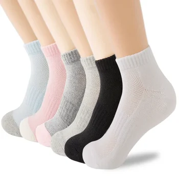 3 пары/лот, Женские спортивные носки, спортивные носки для бега на лодыжках с мягкой подкладкой, женские носки-лодочки высокого эластичного давления