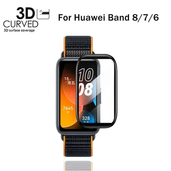 3D Изогнутая Защитная Пленка с Полным покрытием для Huawei Band 8 7 6 /On Honor Band7 Band6 Мягкая Керамическая Защитная Пленка