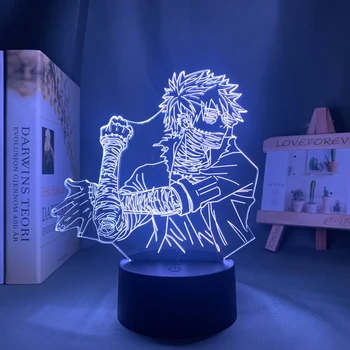 3d лампа аниме My Hero Academia Dabi Лампа для украшения спальни Подарок на День рождения Toya Todoroki Светодиодный ночник
