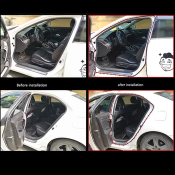 5 М B-Образный Уплотнитель Двери Автомобиля, Полоски, Наклейка Для Kia Rio K2 K3 5 Sportage Ceed Sorento Cerato Soul Buick Hyundai Tucson 2016