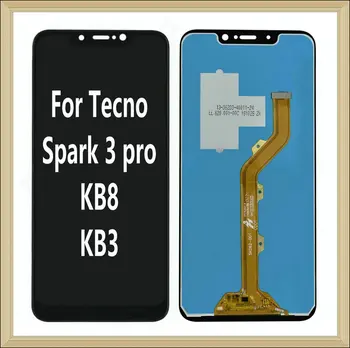 6,2-дюймовый сенсорный ЖК-дисплей с цифровым преобразователем в сборе для Tecno Spark 3 Pro KB8 KB3