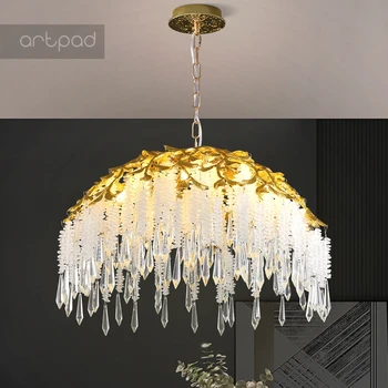 Artpad Современные люстры, хрустальный подвесной светильник, Подвесной светильник для кухни, Островной гостиной, столовой