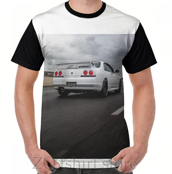 Barts R33 Skyline - Rolling Графическая футболка, мужские топы, женская футболка, мужские футболки с забавным принтом и круглым вырезом с коротким рукавом