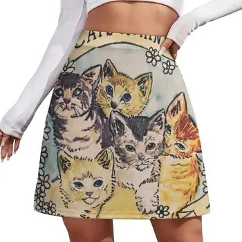 Cats Against Cat Calls ОРИГИНАЛ (СМОТРИТЕ версию V2 В моем магазине) Мини-юбка Женская летняя юбка мини-юбки