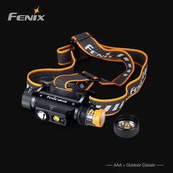 Fenix HM70R с тройным источником света мощностью 1600 люмен, Перезаряжаемая налобная фара, Фара