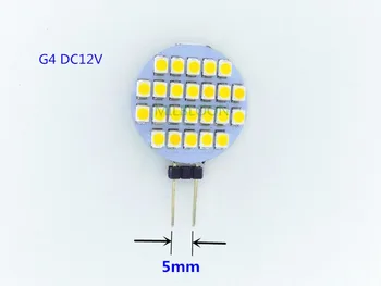G4 LED DC12V 3528-24SMD плоская лампочка 180 градусов светящаяся хрустальная люстра источник света G4 дисковая лампа хрупкий LED G4