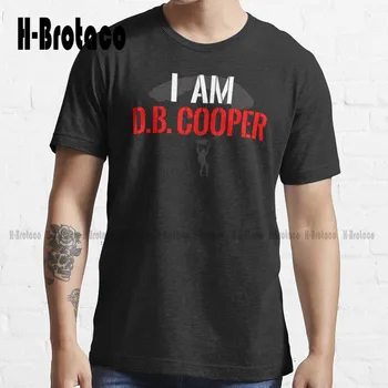 I Am Db Cooper - Черная Чистая Трендовая футболка, Мужские Модные Рубашки, Уличные Простые Повседневные футболки Vintag Xs-5Xl, Подарок На заказ