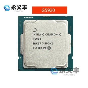 Intel Celeron G5920 3,5 ГГц Двухъядерный двухпоточный процессор Процессор 2 М Кэш 58 Вт LGA 1200 Оригинал аутентичная гарантия качества