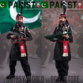 KING'S TOY KT-8004 1/6 Масштаб Церемония Спуска Флага Пакистана Солдат Почетной Гвардии Полный Набор 12 