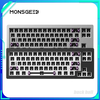 Monsgeek M7w Клавиатура Алюминиевые комплекты Bluetooth Трехрежимная Беспроводная Механическая клавиатура Игровой Аксессуар для компьютера PC Подарок мужчине