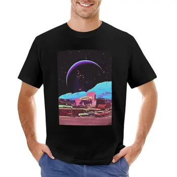 Moon of Dreams - Ретро-футуризм, Научно-Фантастическая эстетика, Космический коллаж, футболки на заказ, милая одежда, футболки оверсайз для мужчин