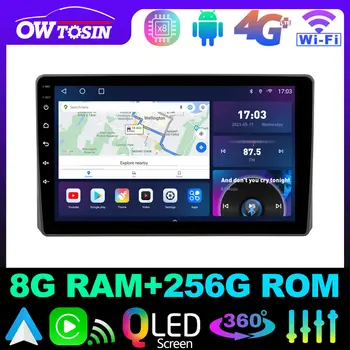 Owtosin QLED 1280*720P Android 12, 8G + 128 Г Автомобильный Радиоприемник Для Toyota Raize Daihatsu Rocky 2019-2023 4G SIM WiFi GPS Навигация CarPlay