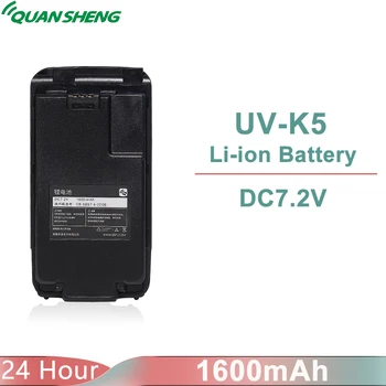 UV-K5 UV-K6 UV-K58 Аккумуляторная Рация Quansheng Оригинал 1600mAh BPK5 Литий-ионная Аккумуляторная Батарея Постоянного Тока 7,2 В с Зажимом Для Ремня