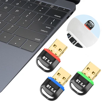 Адаптер USB BT 5.4 Dongle BT Dongle Поддерживает Windows 11/10/8.1 Передатчик и приемник BT для клавиатуры, мыши, наушников, динамиков