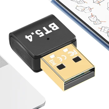 Адаптер USB BT 5.4 Dongle, адаптер BT, подключи и играй, передатчик и приемник BT для ПК, динамик, Беспроводная мышь, наушники, клавиатура