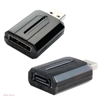 Адаптер USB-USB3.0-eSATA для подключения к компьютеру и разъемов