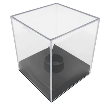 Акриловая коробка с защитой от ультрафиолета, бейсбольная витрина, бейсбольный держатель, витрина для сувениров, Защитная квадратная прозрачная коробка для показа.