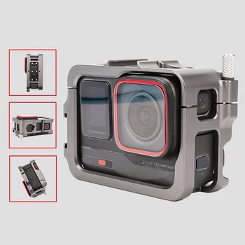 Аксессуары для камеры с клеткой для кролика из алюминиевого сплава Прочный корпус Защитный чехол для экшн-камеры для Insta360 Ace/ Ace Pro