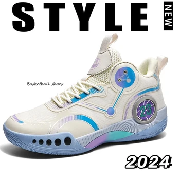 Баскетбольные кроссовки 2024 года, мужские кроссовки с амортизирующим отскоком, профессиональные ботинки для боя с мячом