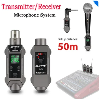 Беспроводная система микрофона Системы передачи звука Универсальный звукосниматель 30 м-50 м