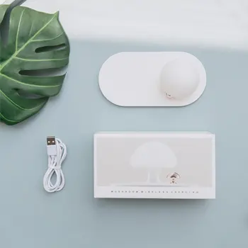 Беспроводное мини-зарядное устройство с сенсорным ночным зарядным устройством OI, лампа-гриб для iPhoneX /8p