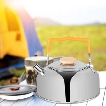 Бойлер, чайник, кофейник, заварочный чайник для кемпинга объемом 1 л, легкий для приготовления пищи на костре, путешествий на кухне, пеших прогулок