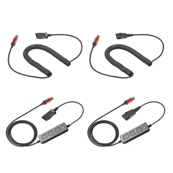 Гарнитура для колл-центра Быстроразъемный кабель к адаптеру Type C Подходит для голосовых вызовов и общения в чате на ПК 150 см