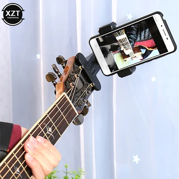 Гитарная головка Зажим для держателя мобильного телефона Кронштейн для прямой трансляции Подставка для штатива Зажимная головка Универсальная для iPhone 13 11 x Настольный держатель