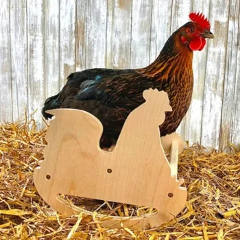Деревянная подставка для попугая с тремя опорами Подставка в форме цыпленка Новая подставка для курятника для домашних цыплят Птица-попугай из курятника