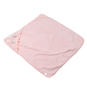 Детское Банное Полотенце Милой Формы Розового Цвета С Капюшоном, Большое Одеяло для Кондиционера для Малышей, Новорожденный Младенец