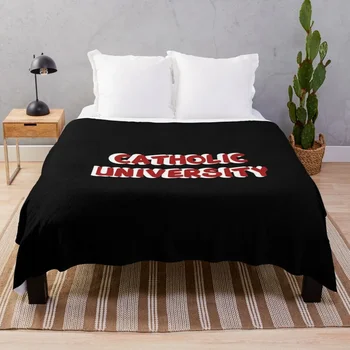 Дизайнерское одеяло в стиле олдскульного католического университета, забавный подарок, декоративные одеяла в стиле ретро для туристических спальных мешков