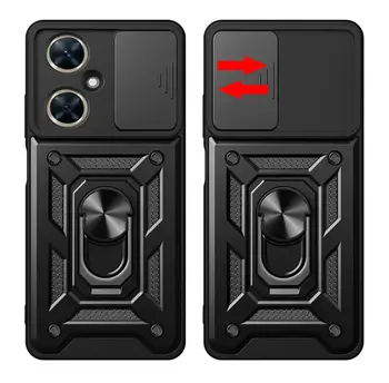 Для Huawei Nova 11i 11 Pro Противоударные Бронированные Чехлы Для Телефонов Honor 90 Honor90 Lite Слайд-Объектив Камеры Защитное Кольцо-Подставка