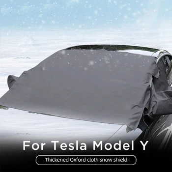 Для автомобильных чехлов Tesla Model 3 Model S Model Y Козырек переднего лобового стекла Зимний Антиснежный авточехол Внешние Аксессуары