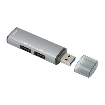 Док-станция USB 3.0 Алюминиевый сплав Широко Совместимая передача данных со скоростью 5 Гбит / с Концентратор USB 3.0 Компактная конструкция 3 порта для компьютера