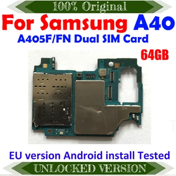 Европейская версия 100% Оригинальная Разблокированная логическая плата для Samsung Galaxy TAB A40 A405F/A405FN Материнская плата Хорошая рабочая Материнская плата