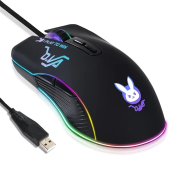 Игровая мышь проводная игровая мышь с RGB подсветкой, 7200 точек на дюйм, регулируемые компьютерные игровые мыши с 7 программируемыми кнопками Прямая поставка