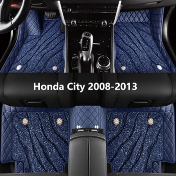 Изготовленные на Заказ Автомобильные Коврики Для Honda City 2008 2009 2010 2011 2012 2013 Высококачественные Автоаксессуары Протектор Интерьера Ковер Для Ног