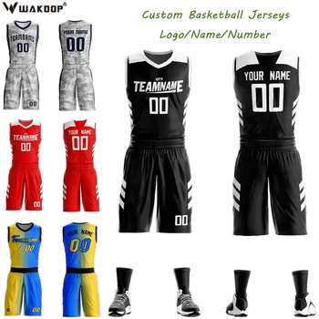 Изготовленный на заказ мужской комплект баскетбольной майки в стиле хип-хоп 90-х, спортивная одежда с персонализированным принтом, имя, номер, сублимационная печать большого размера