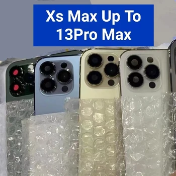 Качественная Задняя Крышка DIY Со Средней Рамкой Корпуса Для iPhone X XSM До 13 ProMax Батарея Замена Корпуса Заднего Объектива Ремонт