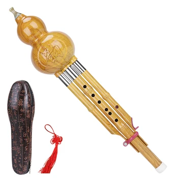 Китайский Музыкальный инструмент Хулуси ручной работы с мелодией C /Нижняя мелодия B Традиционный подарок для начинающих - флейта тыквы