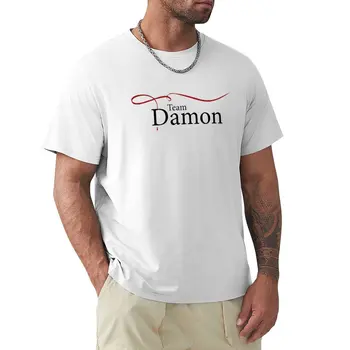 Команда Дэймона Футболка Блузка аниме винтажная футболка одежда хиппи мужские футболки чемпиона