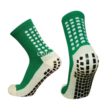 Компрессионные носки, футбольные носки, Противоскользящие Футбольные Спортивные Мужские Женские Спортивные носки, Квадратная фрикционная пленка, Утолщенный носок для полотенец