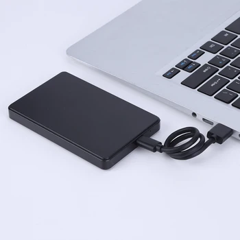 Корпус жесткого диска USB3.1 с кабелем USB3.0-Type-C 2,5-дюймовый корпус мобильного жесткого диска без горячей замены драйверов для жесткого диска SATA 1/2/3 или SSD