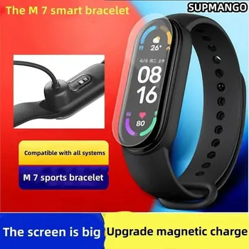 Мужские и женские смарт-часы M7 Smartband, смарт-часы для измерения сердечного ритма, фитнес-трекер, спортивный смарт-браслет для измерения артериального давления для Band 7