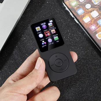 Музыкальный MP3-плеер с металлическим касанием Walkman MP4 Pure Card / с FM-будильником, Bluetooth-Совместимым Шагомером, Электронной книгой, Встроенной функцией Speak